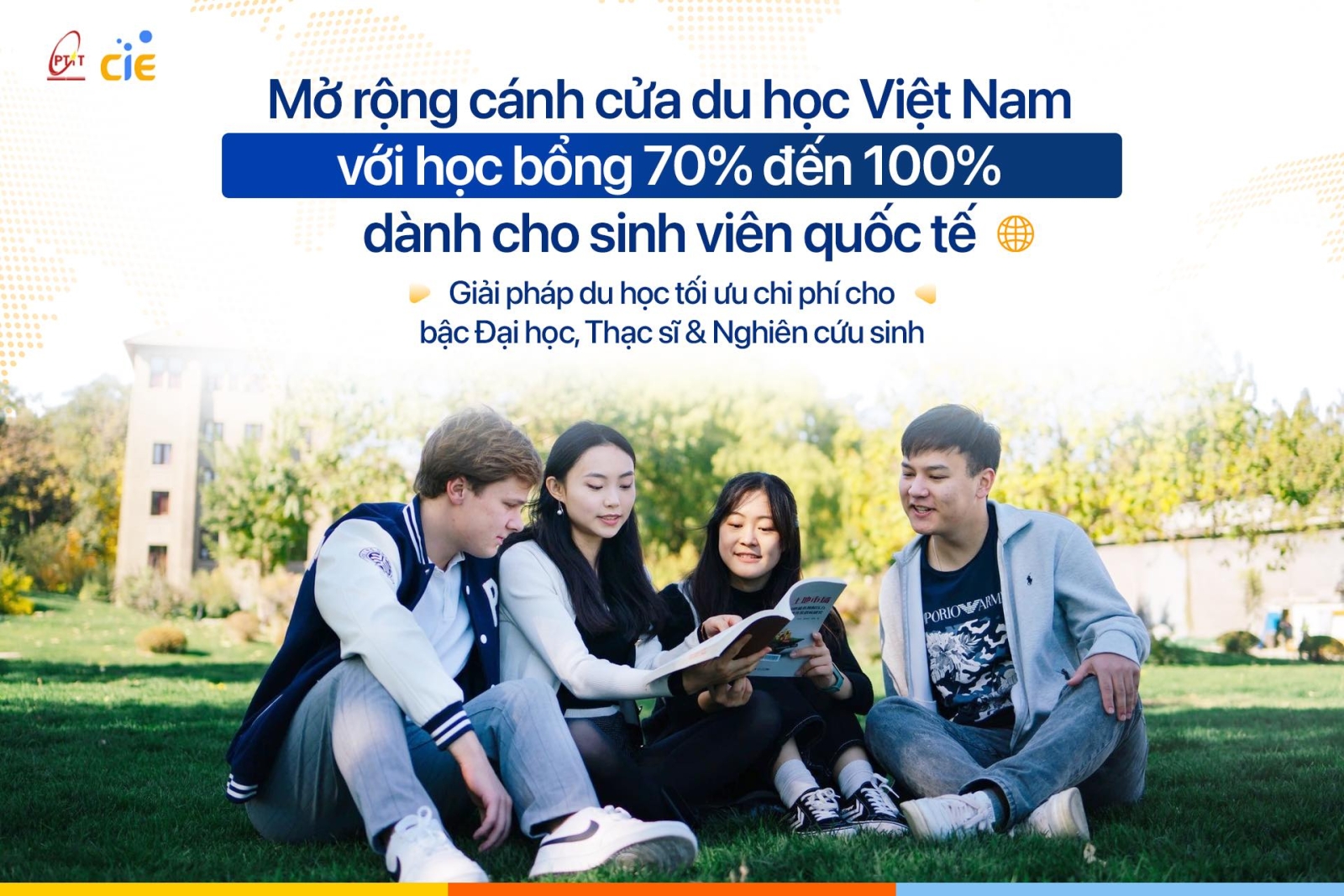 Thông báo tuyển sinh chương trình học bổng dành cho sinh viên quốc tế năm 2025