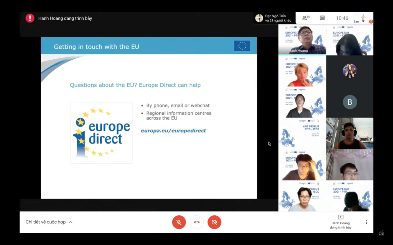 Europe Day 2021 event at PTIT